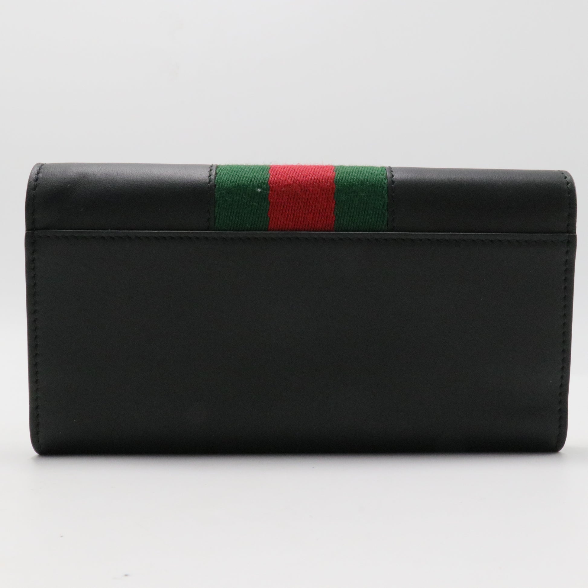 Web Accent Leather Continental Wallet