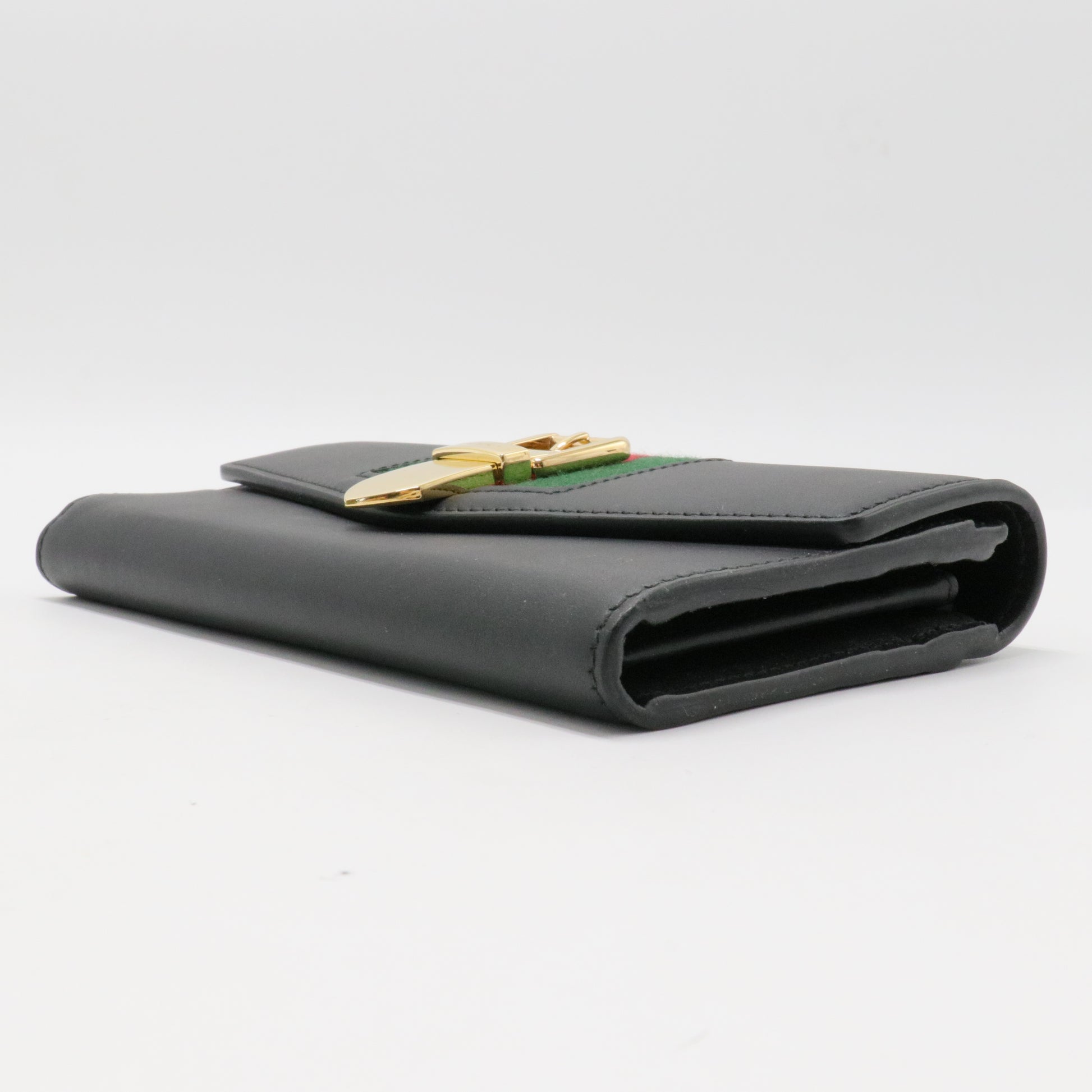 Web Accent Leather Continental Wallet