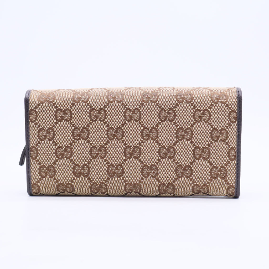 GG Canvas Canvas Continental Wallet W20396