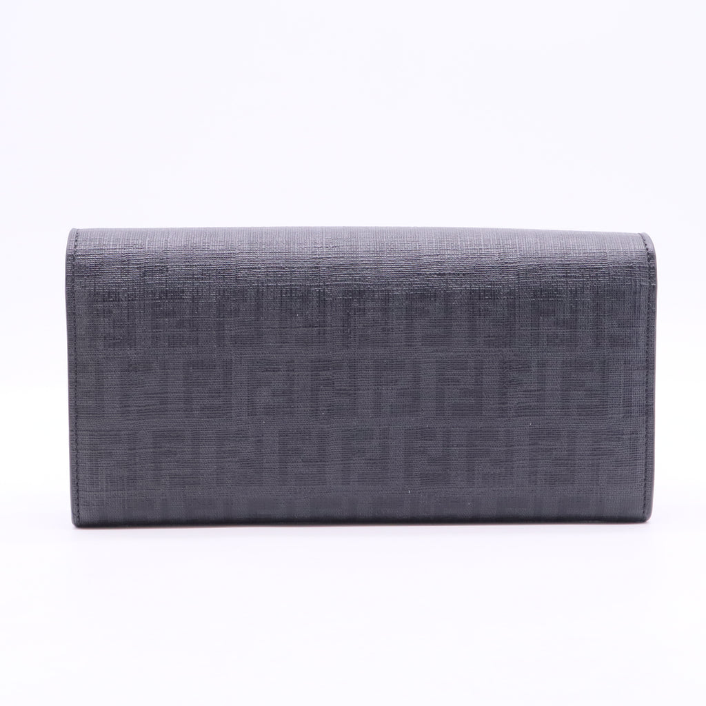 Black Zucchino Coated Canvas Forever Continental Wallet