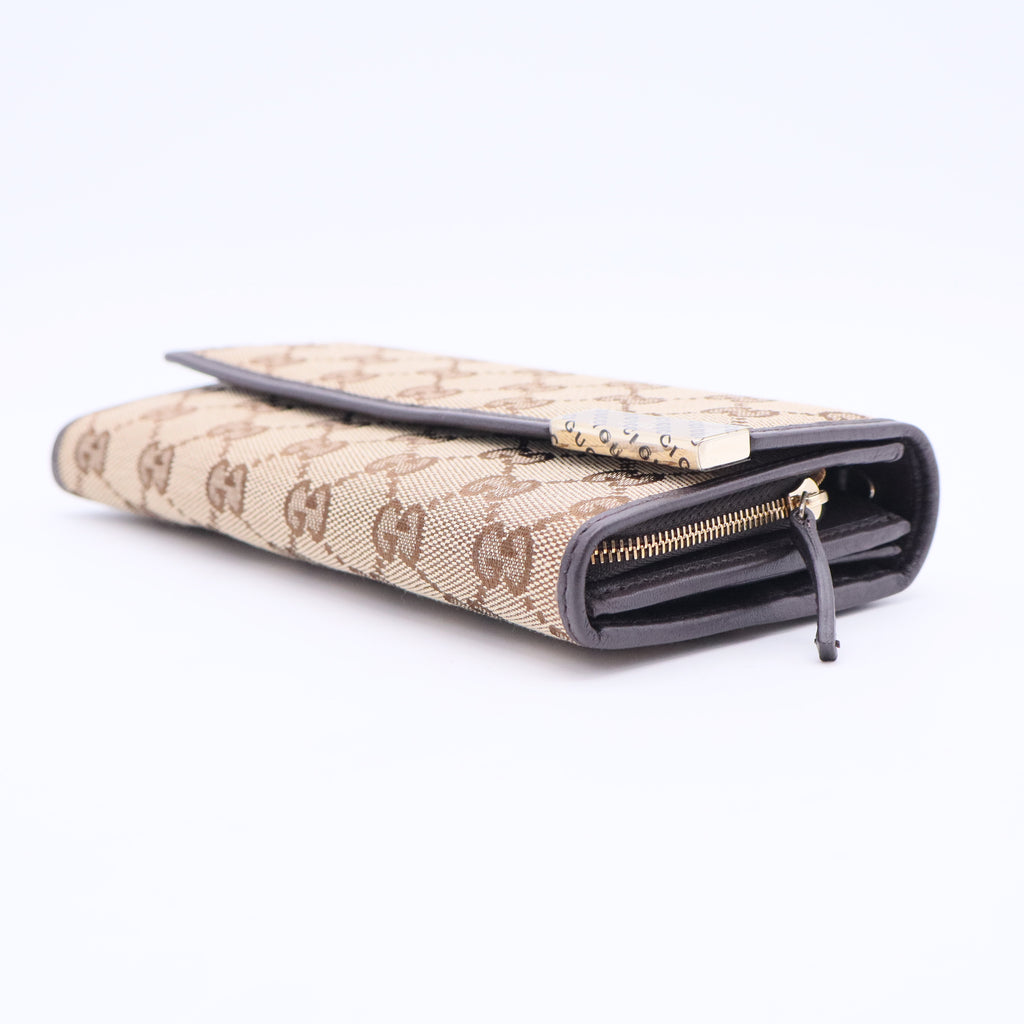 GG Canvas Canvas Continental Wallet W20396