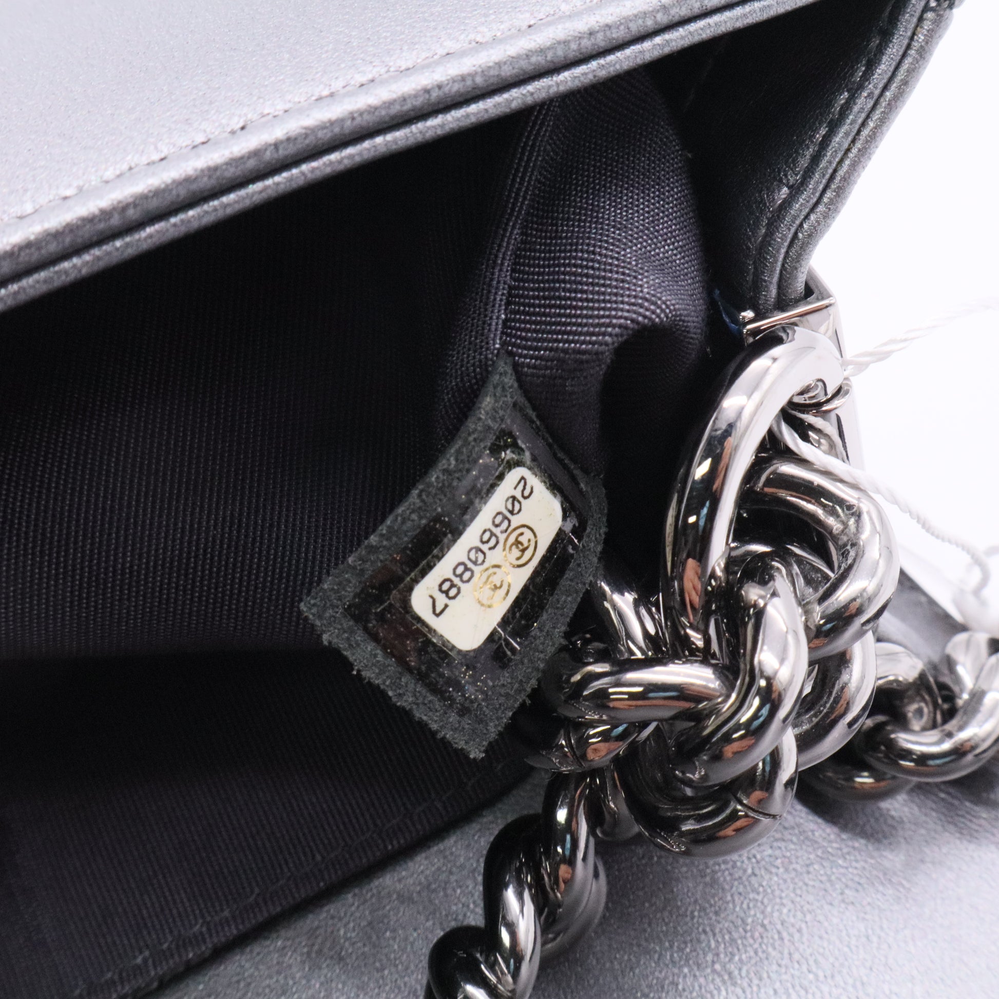 Chanel Boy Flap Bag Braided Patent and Calfskin Medium twins