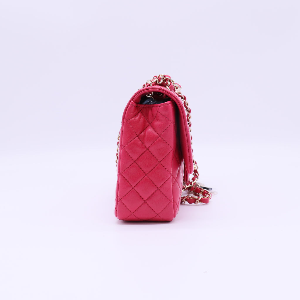 Chanel Classic Medium Flap Bag with Valentine Heart Charms B22288
