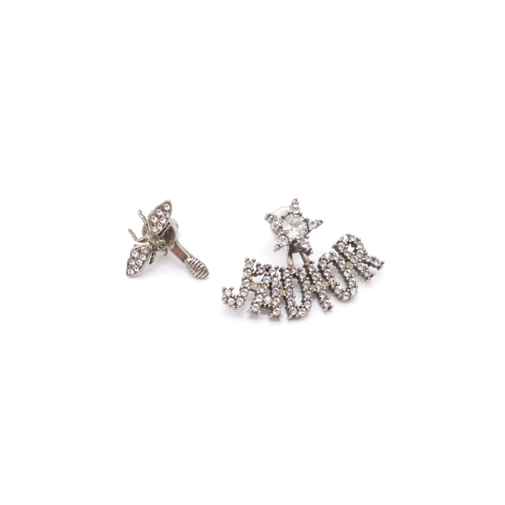 Dior Petit CD Bee Fan Asymmetric Stud Earrings W21609