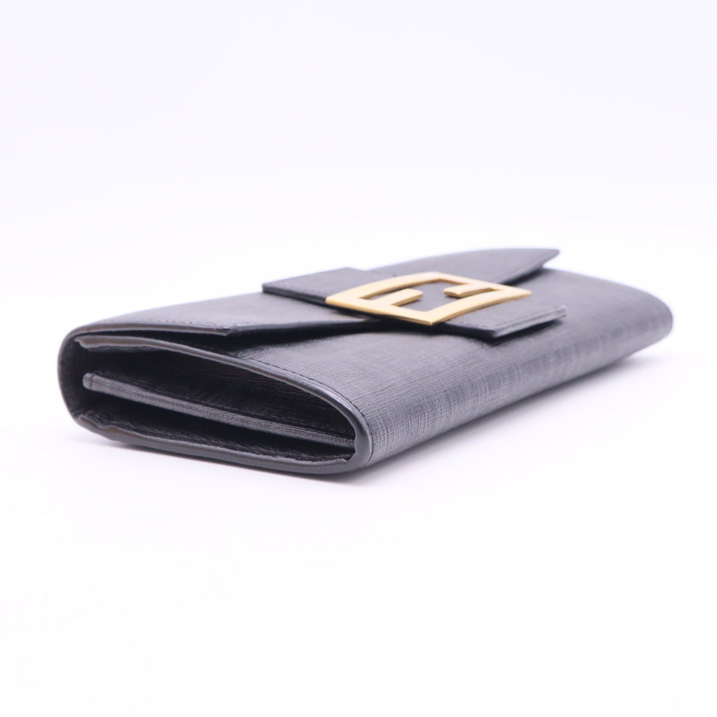 Black Zucchino Coated Canvas Forever Continental Wallet