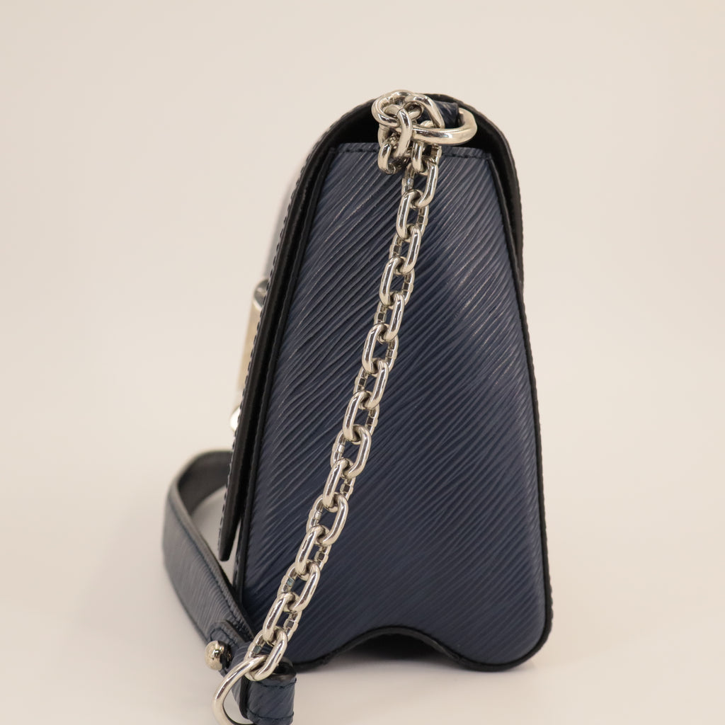 Louis Vuitton Epi Twist Shoulder Bag MM Indigo twins