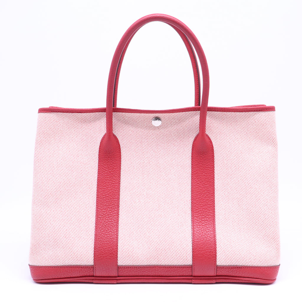 Toile Militaire Vache Country Garden Party Tote 36 MM Rose Sakura Rouge Duchesse B21267
