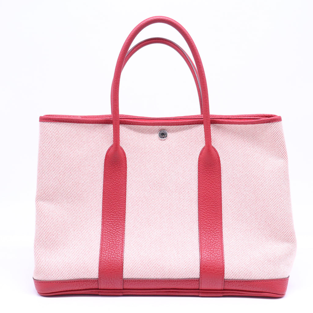 Toile Militaire Vache Country Garden Party Tote 36 MM Rose Sakura Rouge Duchesse B21267