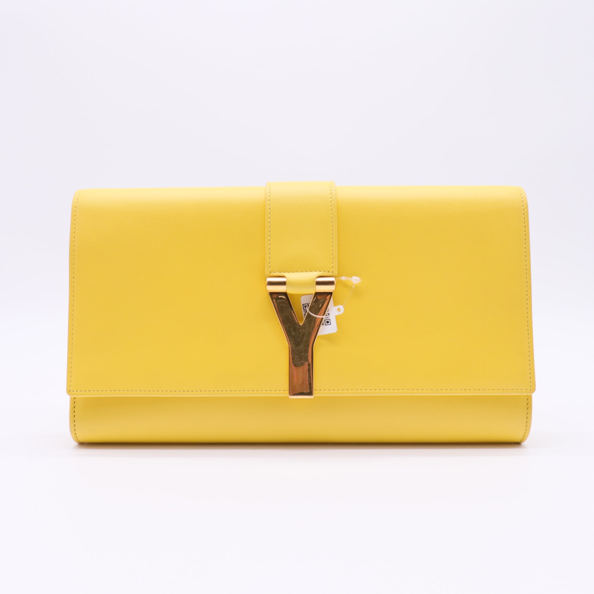 Calfskin Classic Y Ligne Clutch Soleil twins