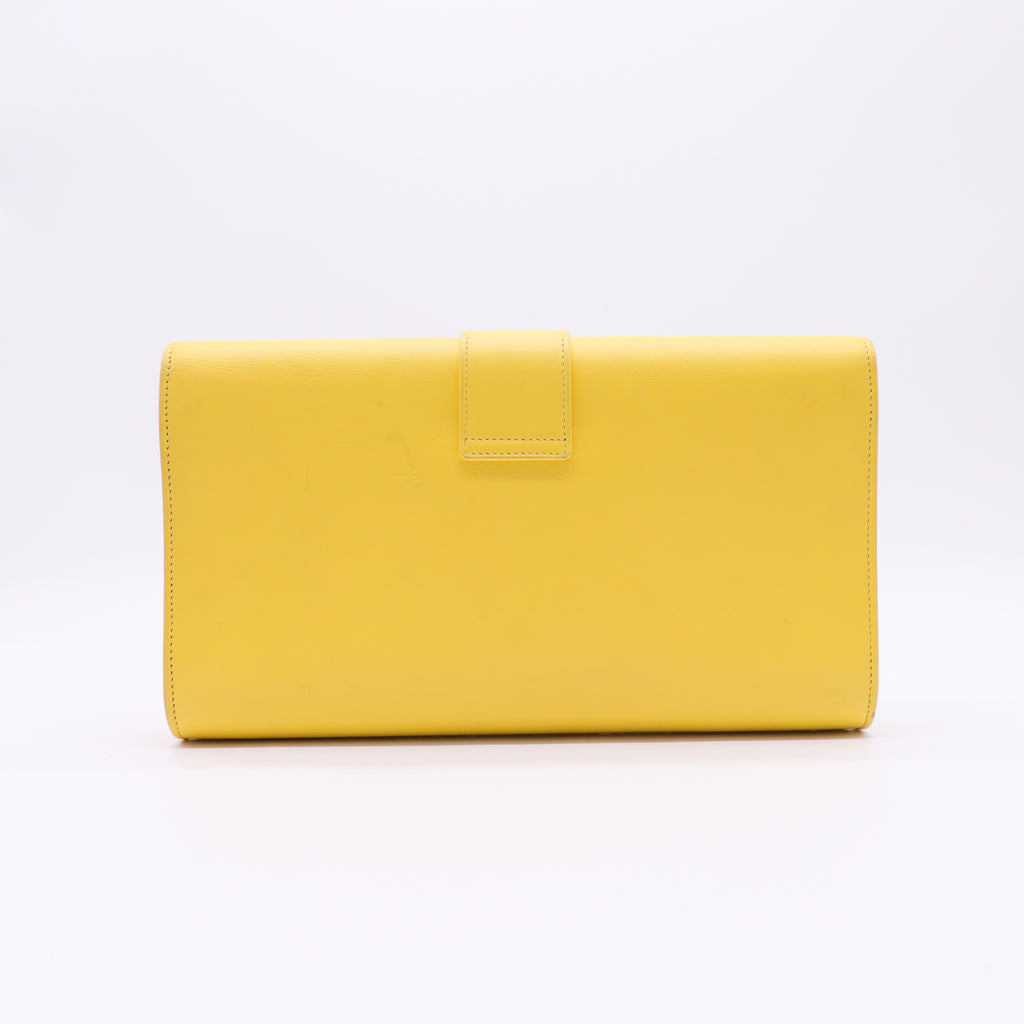 Calfskin Classic Y Ligne Clutch Soleil twins