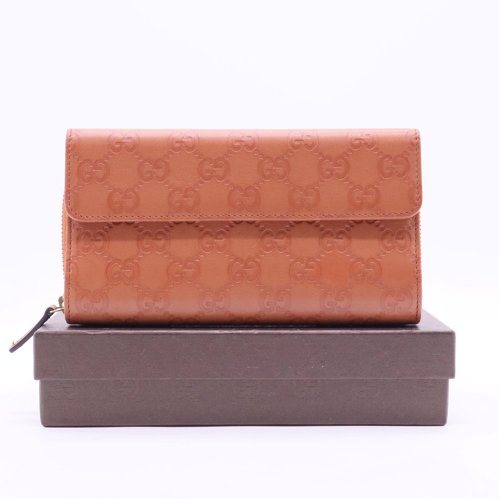 Guccissima Zip Around Wallet Microguccissima Pattern French Purse