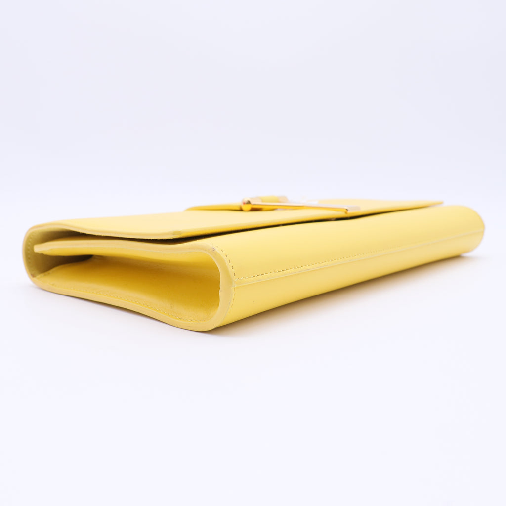 Calfskin Classic Y Ligne Clutch Soleil twins