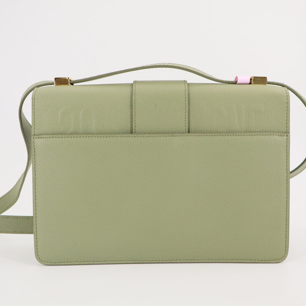 Christian Dior Smooth Calfskin Micro 30 Montaigne Flap Bag Mint Green Twins
