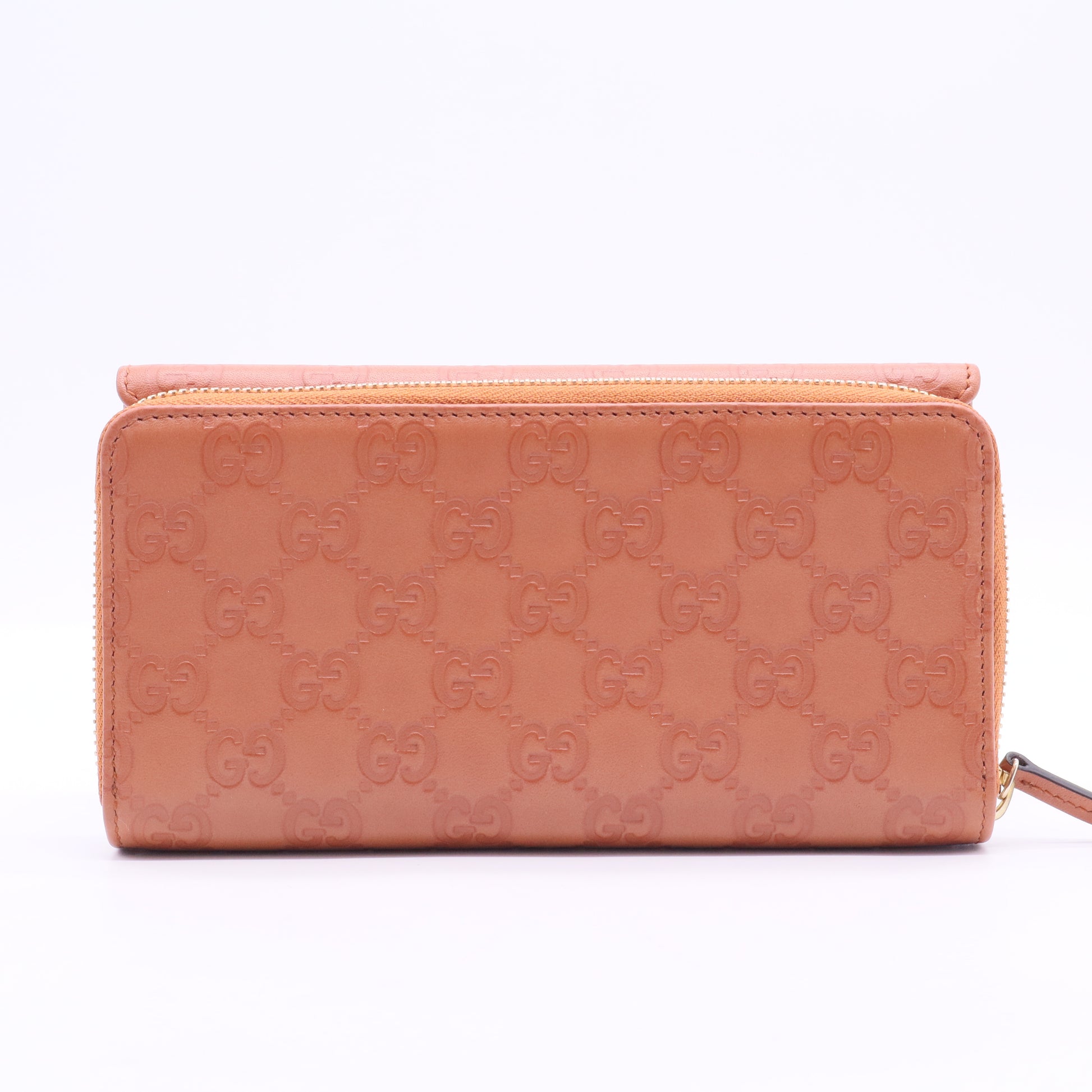 Guccissima Zip Around Wallet Microguccissima Pattern French Purse
