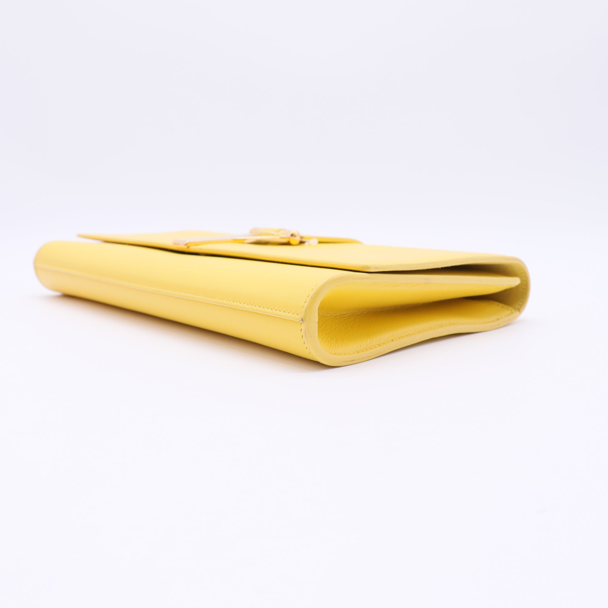 Calfskin Classic Y Ligne Clutch Soleil twins