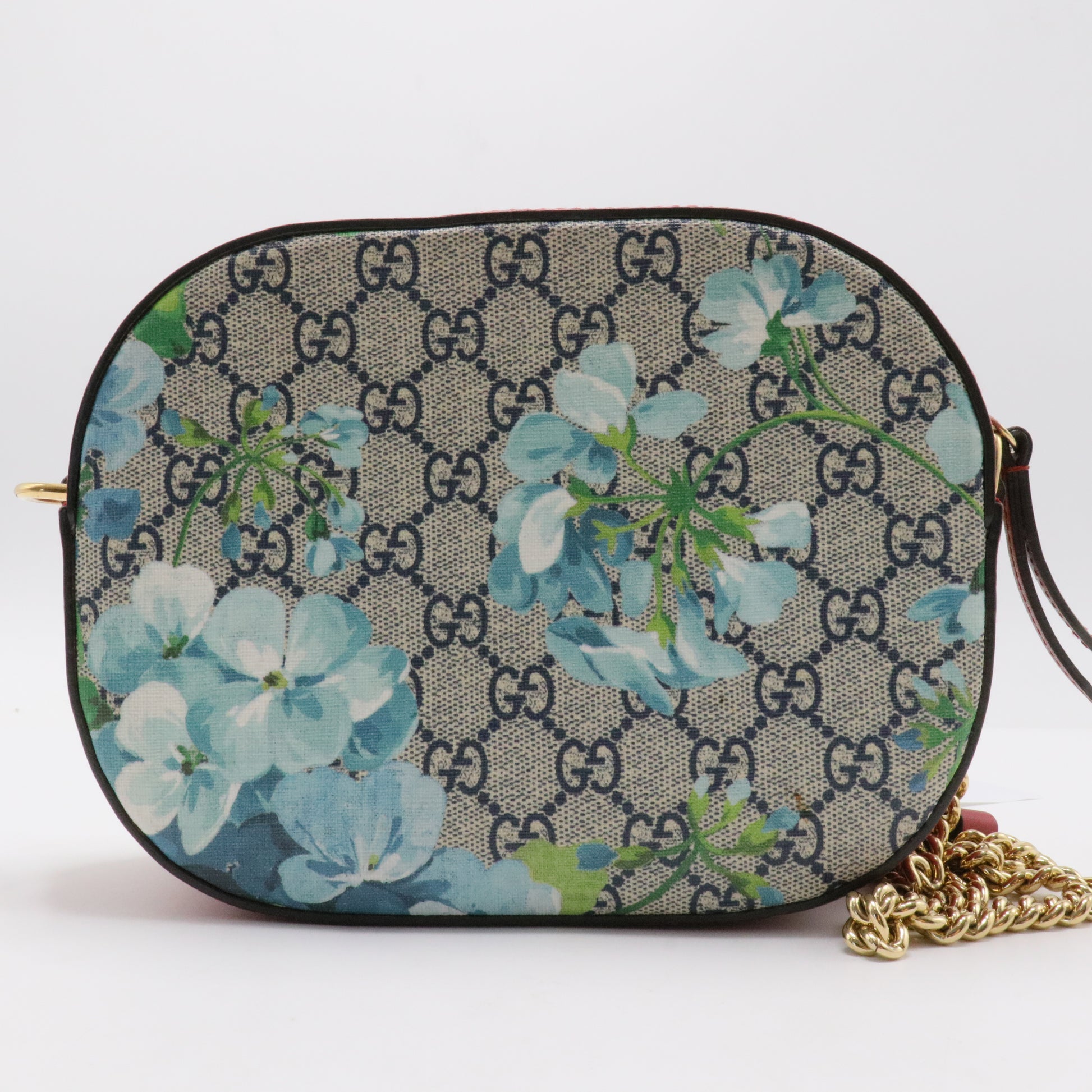 Chain Crossbody Bag Blooms Print GG Coated Canvas Mini