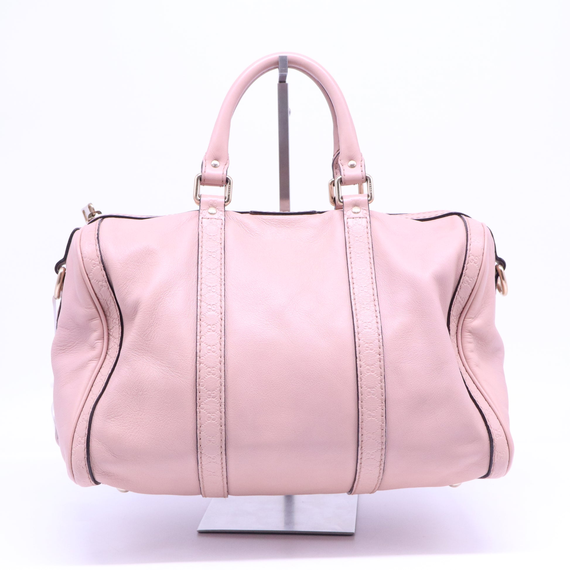 Boston leather tote