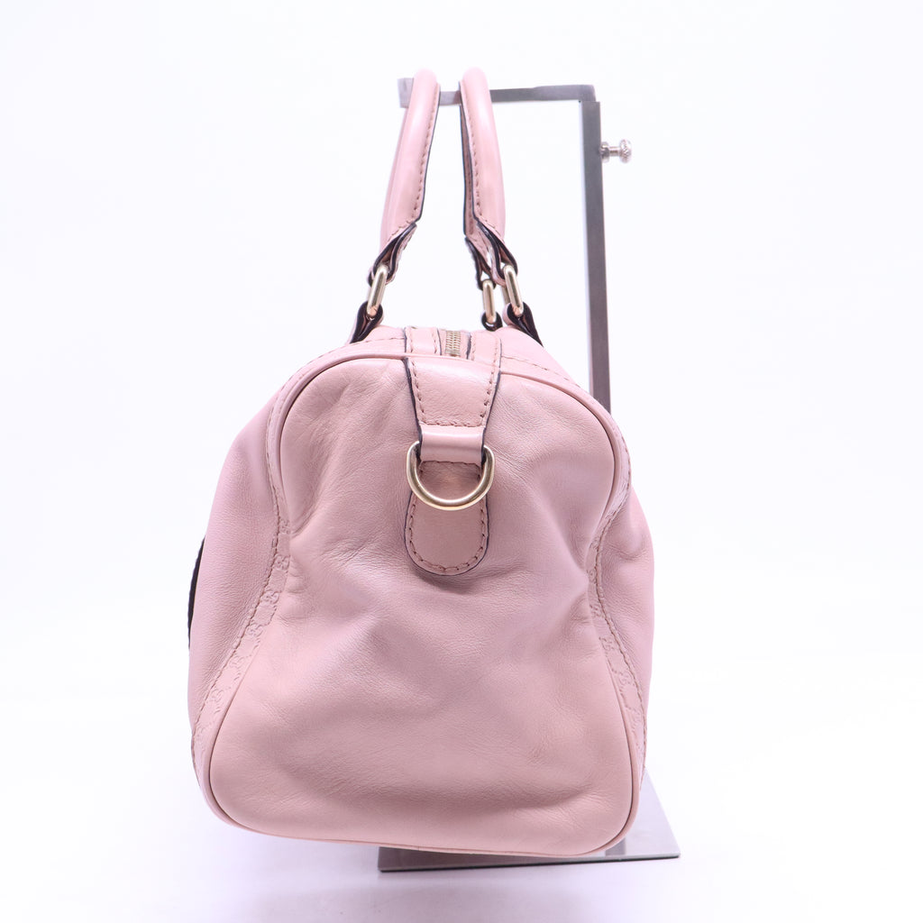 Boston leather tote
