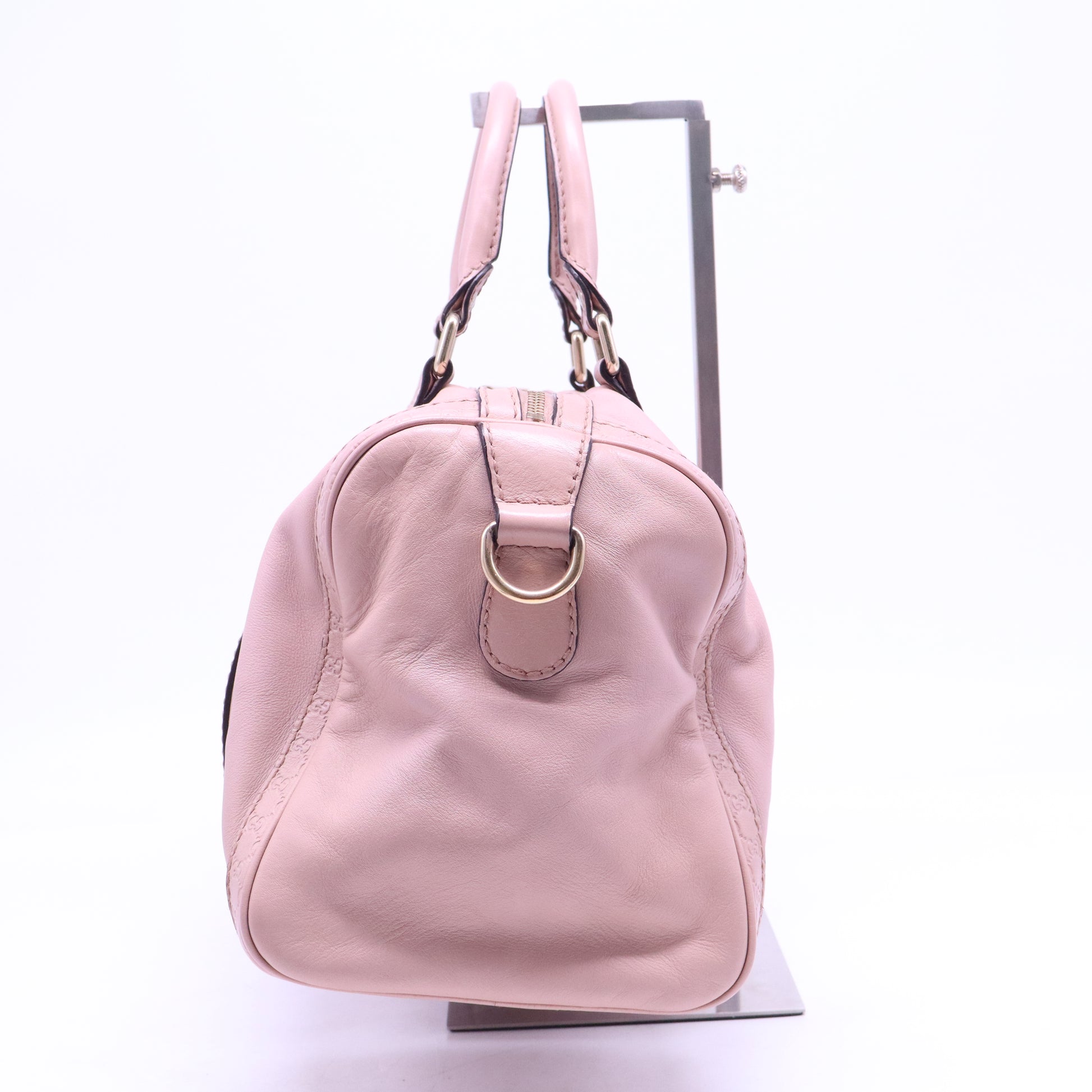 Boston leather tote