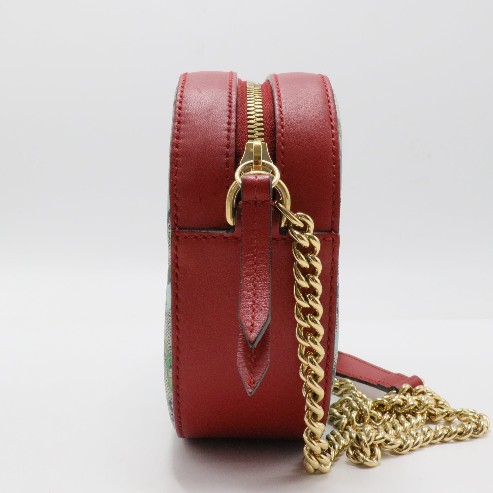 Chain Crossbody Bag Blooms Print GG Coated Canvas Mini