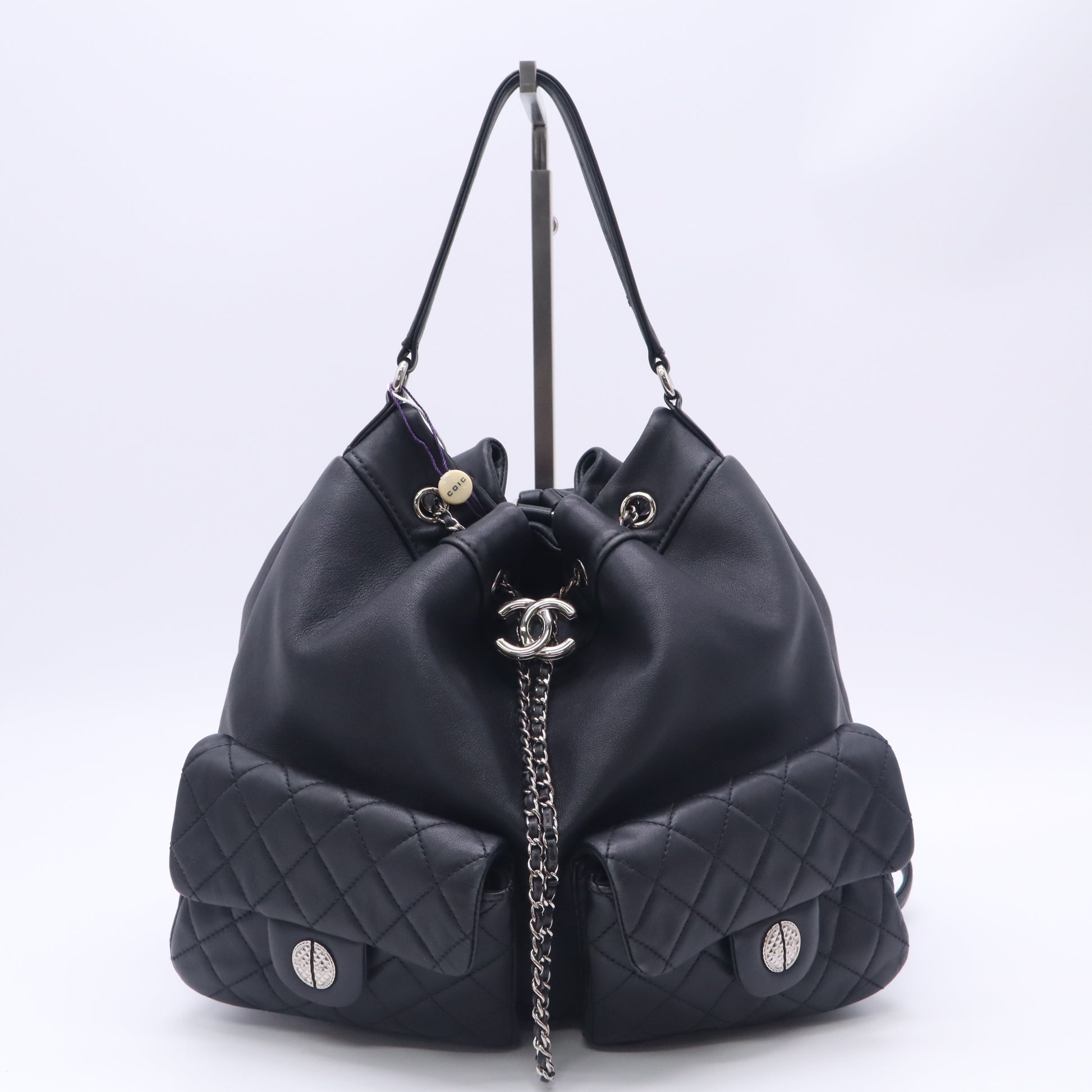 Chanel Matelasse Backpack Black Lambskin twins LDZ1079