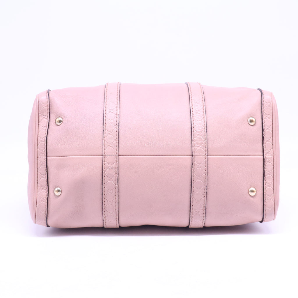 Boston leather tote
