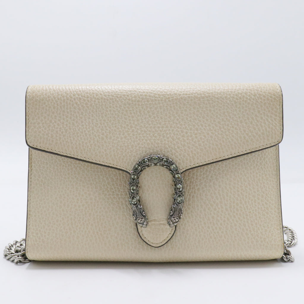 Dionysus Chain Wallet Leather with Embellished Detail Small