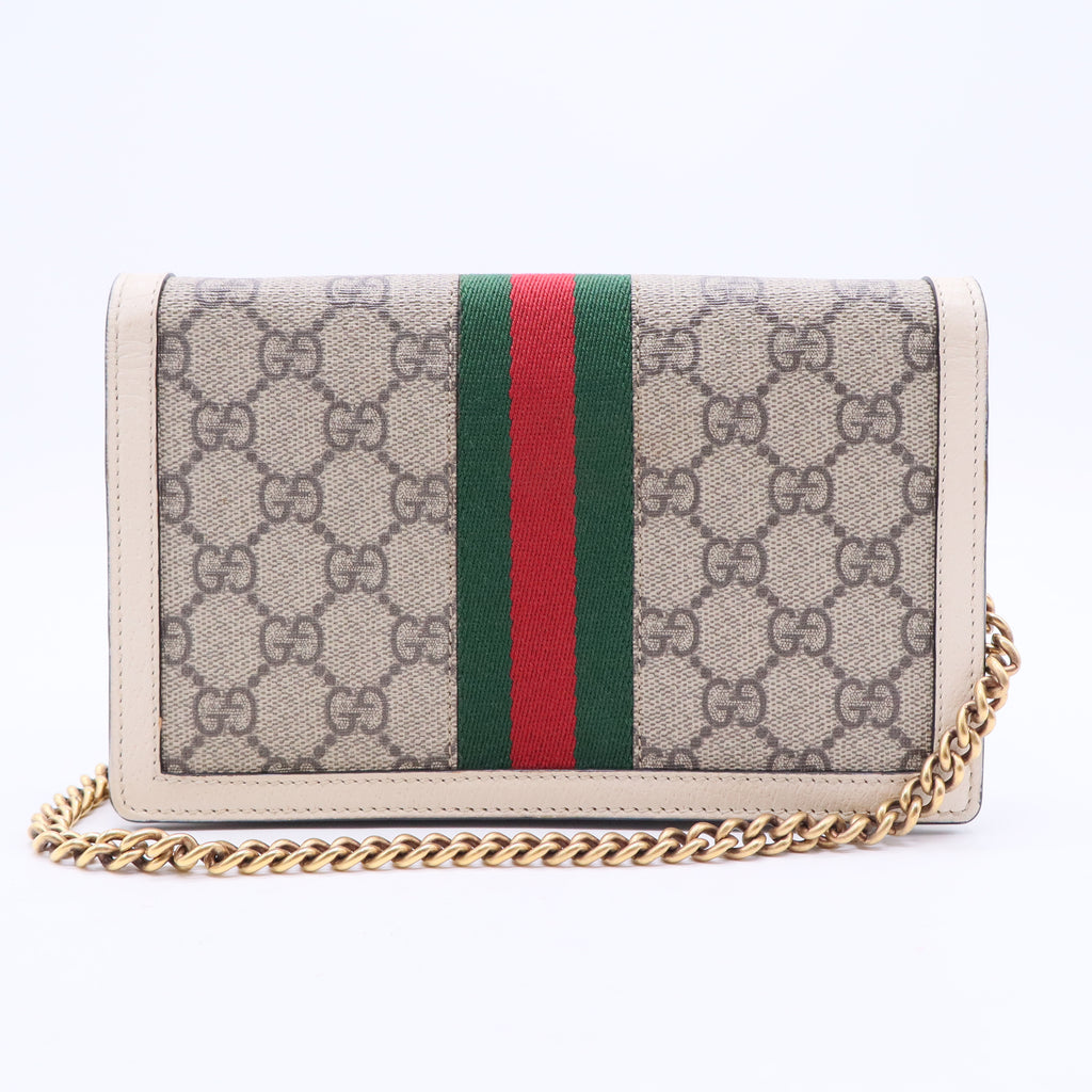 Queen Margaret Chain Wallet GG Coated Canvas Mini B20299