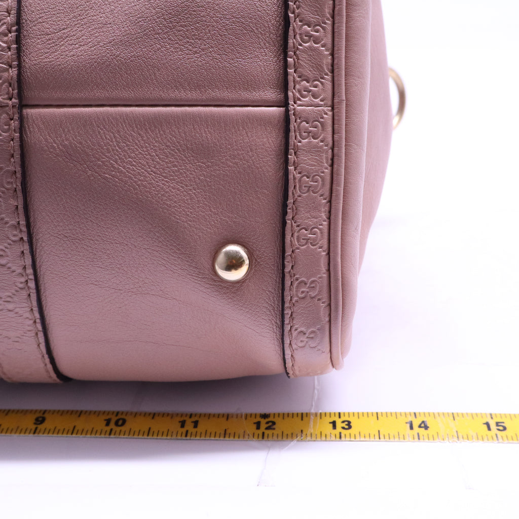 Boston leather tote