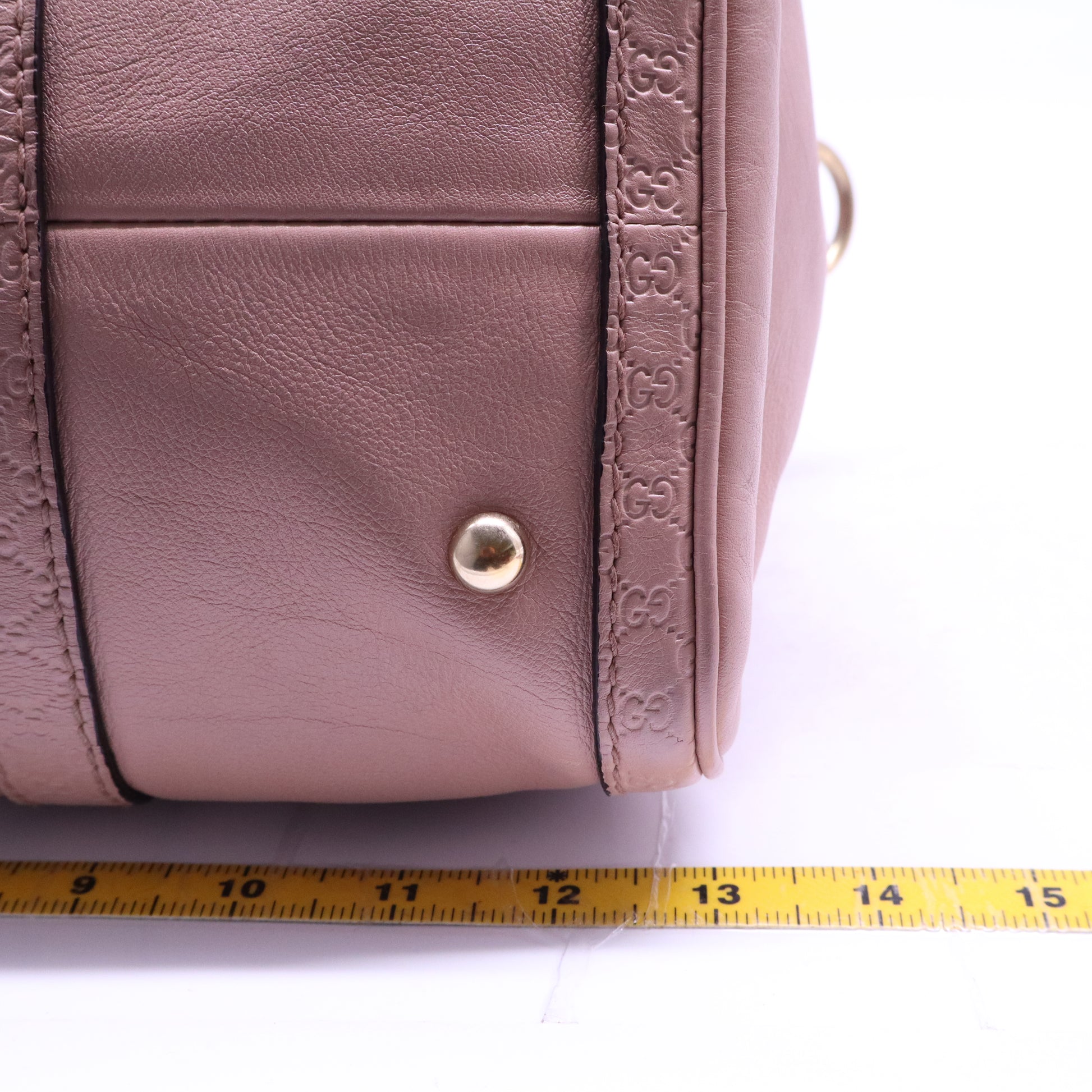 Boston leather tote