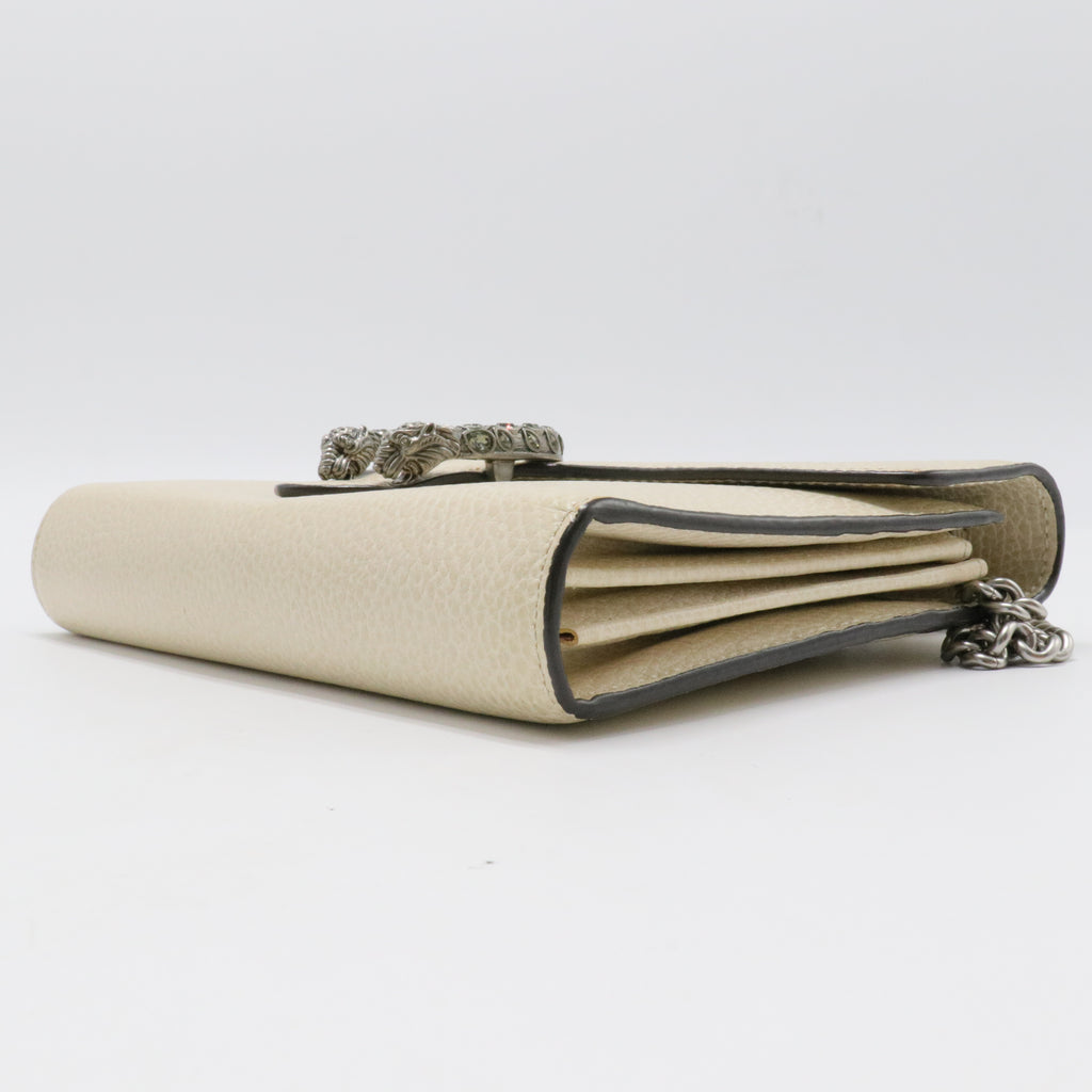 Dionysus Chain Wallet Leather with Embellished Detail Small