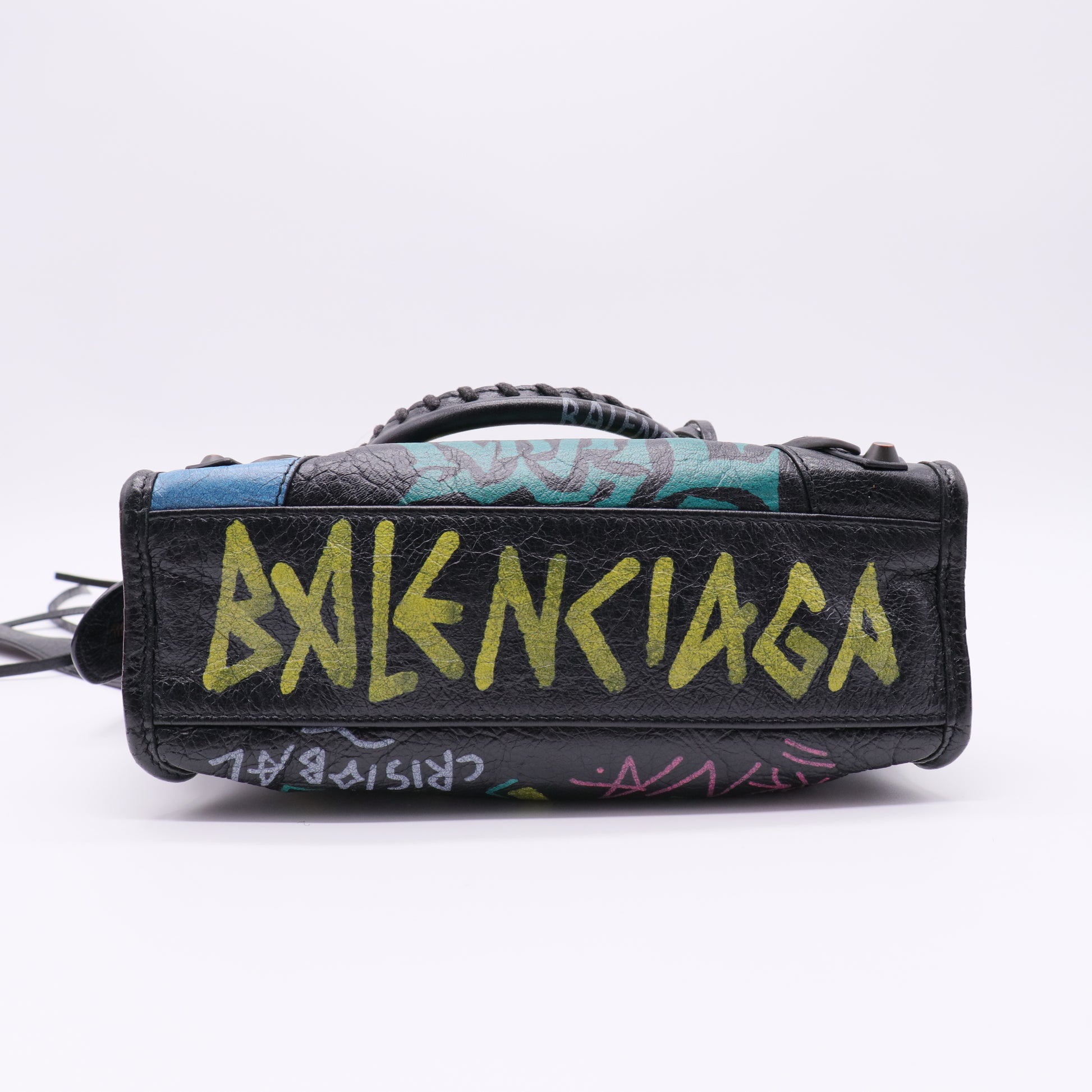 City Graffiti Classic Studs Bag Leather Mini twins