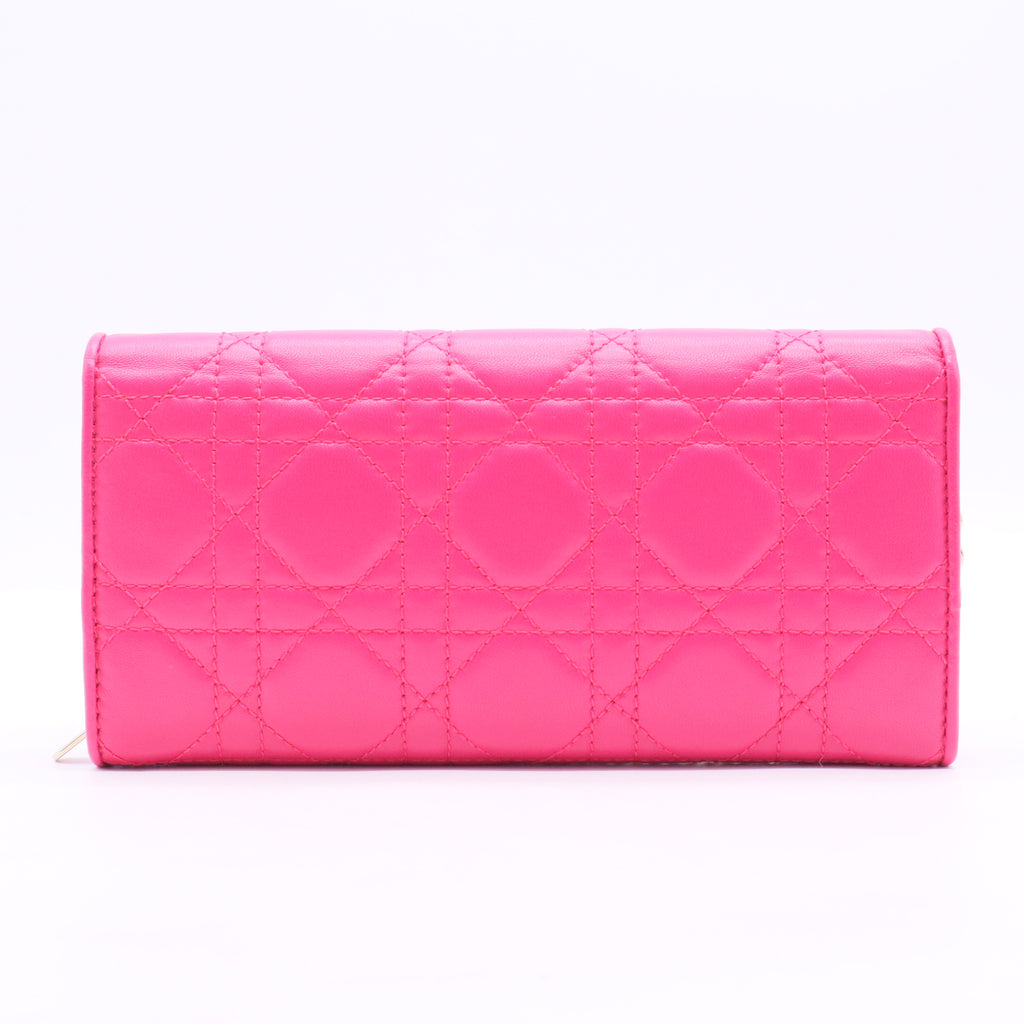 Cannage Lady Dior Continental Wallet