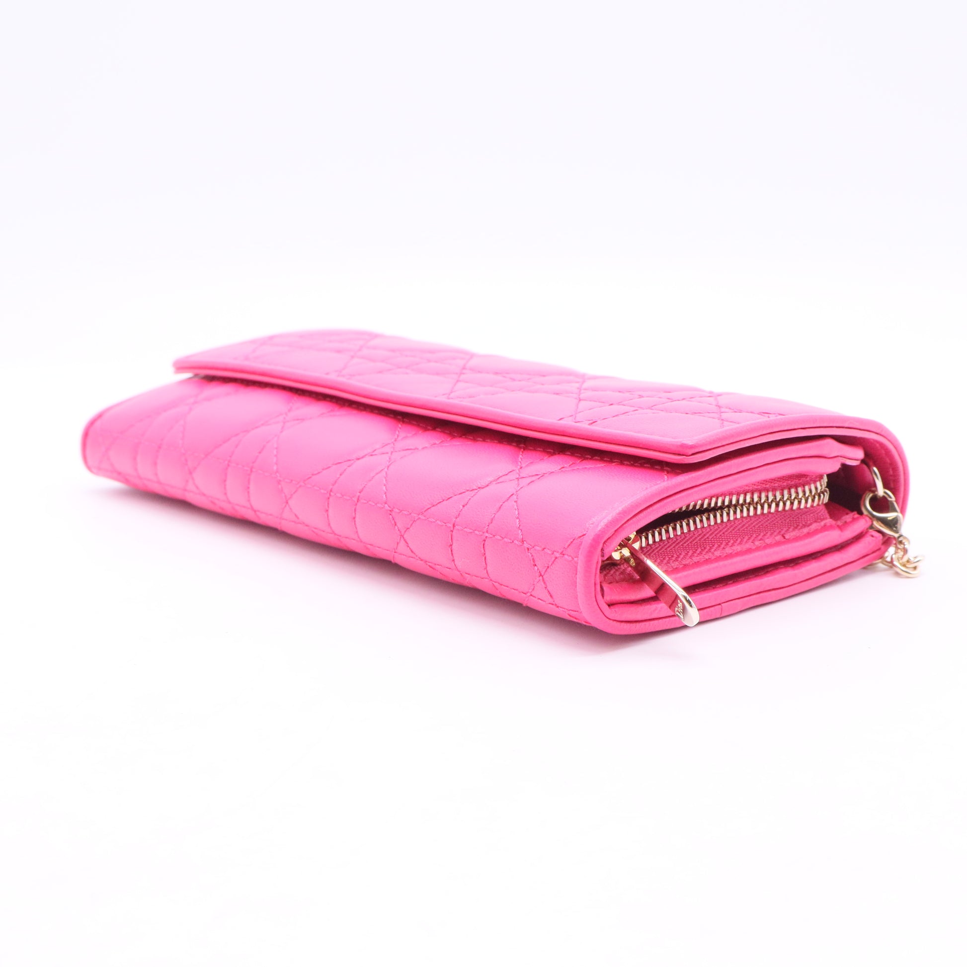 Cannage Lady Dior Continental Wallet