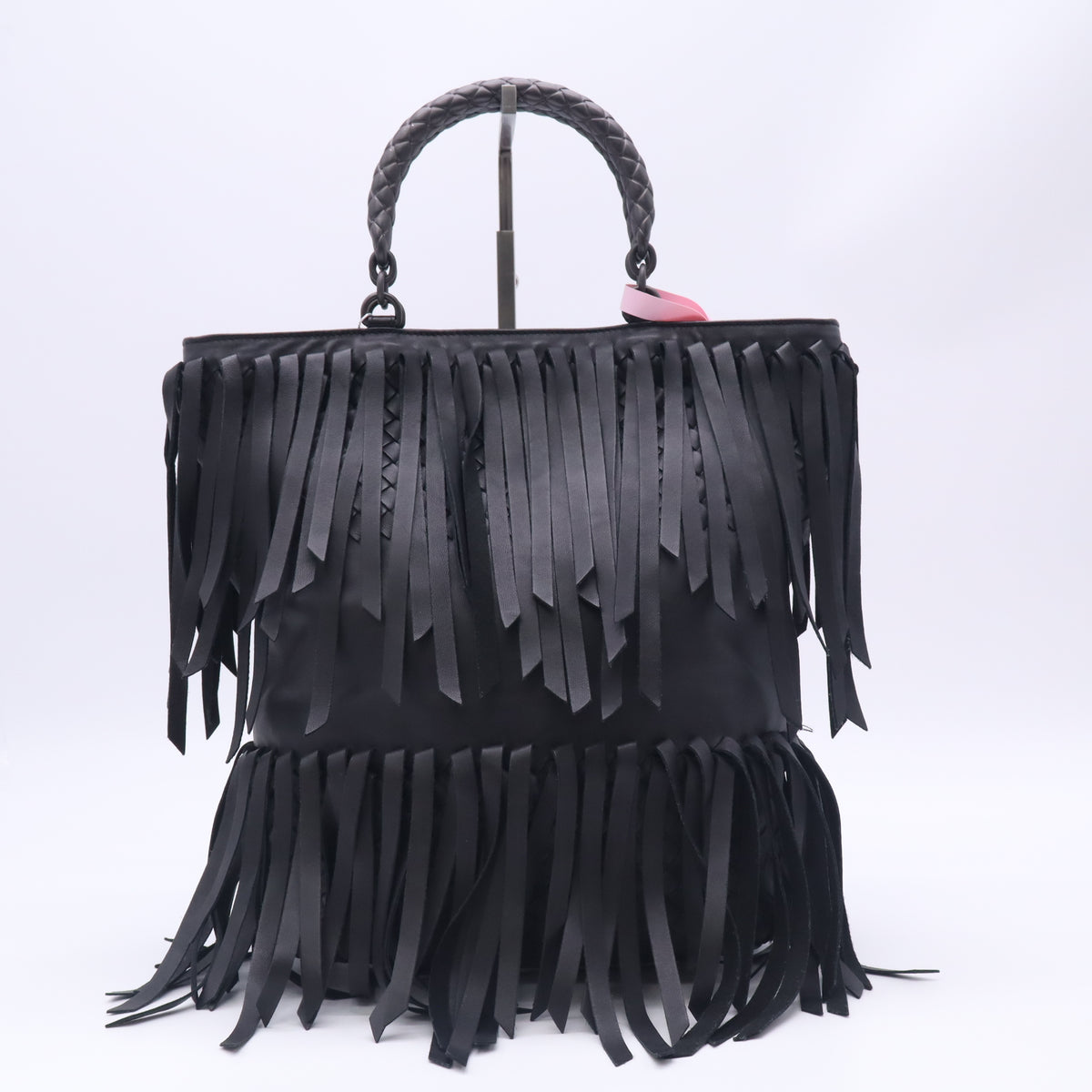 Bottega Nappa Fringe Tote Blacktwins LDJ5837