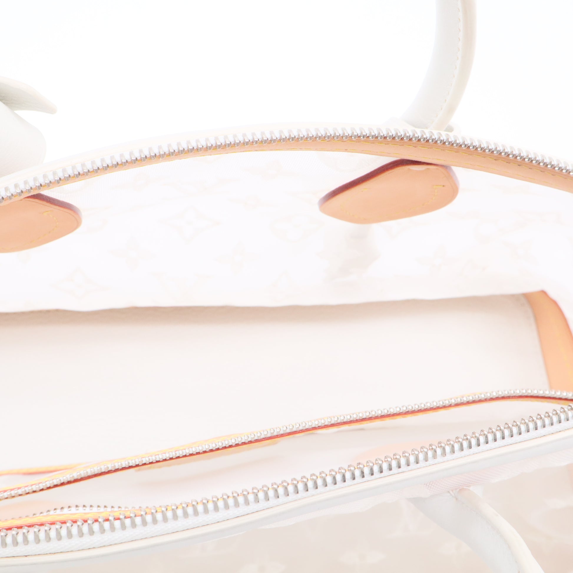 Louis Vuitton Transparence Lockit Handbag Mesh and Leather East West