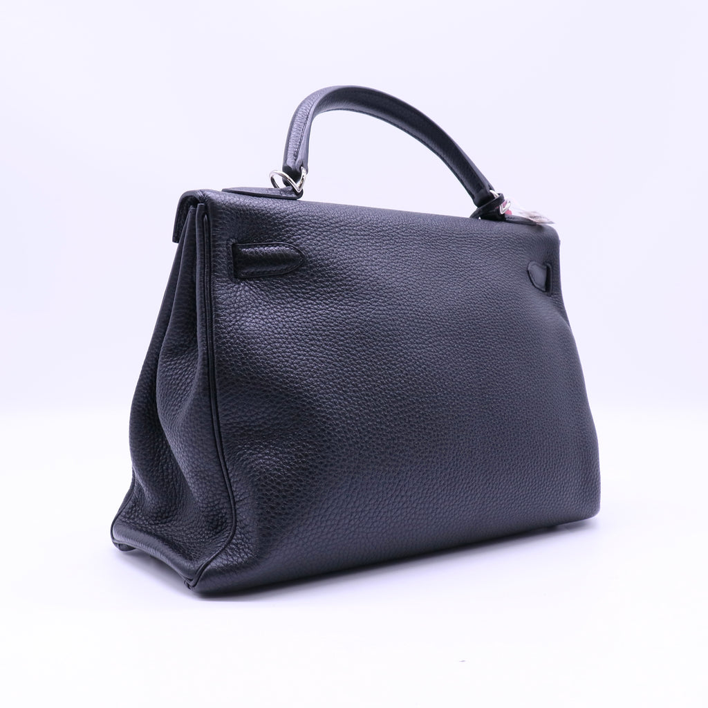 Kelly Handbag with Palladium Hardware 32 twins LDJ4356