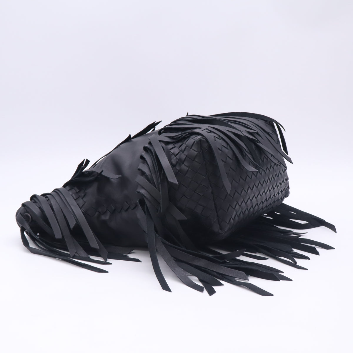 Bottega Nappa Fringe Tote Blacktwins LDJ5837
