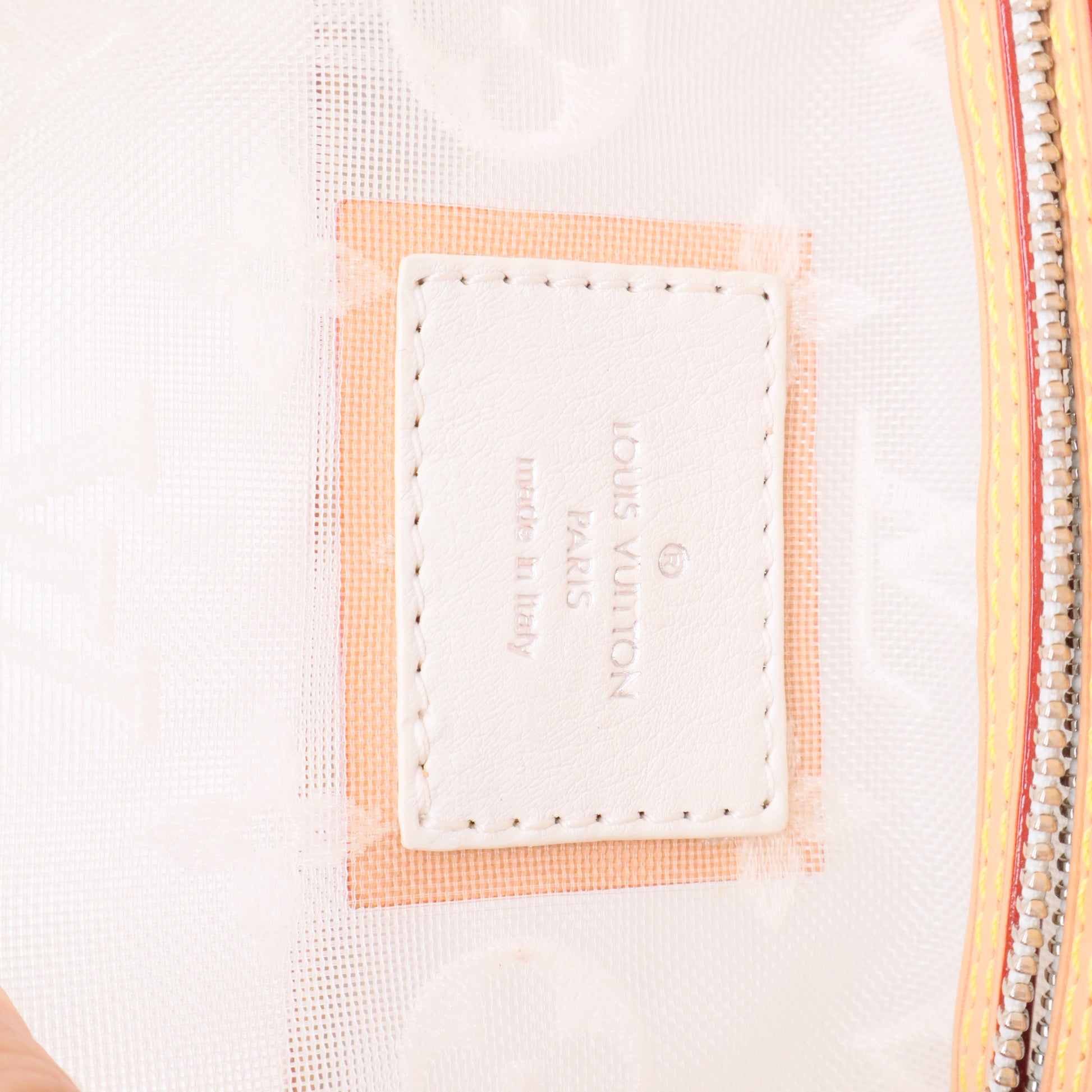 Louis Vuitton Transparence Lockit Handbag Mesh and Leather East West