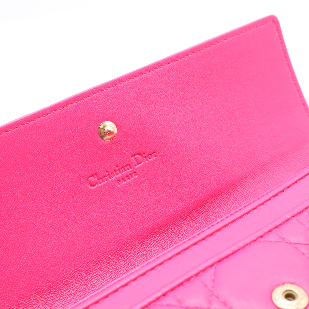 Cannage Lady Dior Continental Wallet