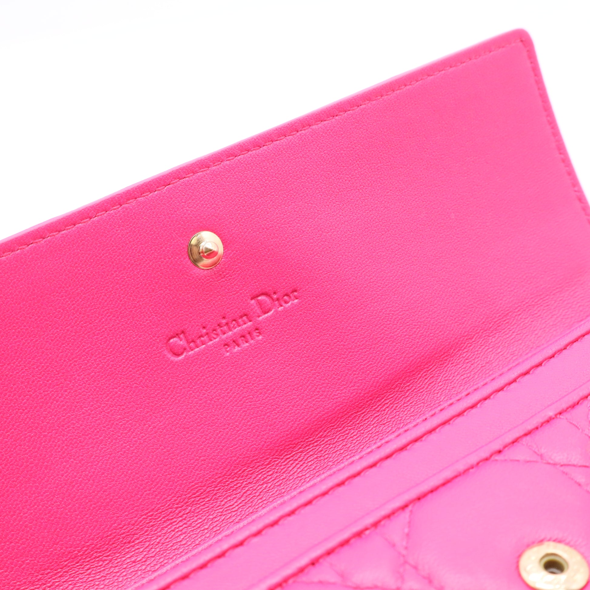 Cannage Lady Dior Continental Wallet