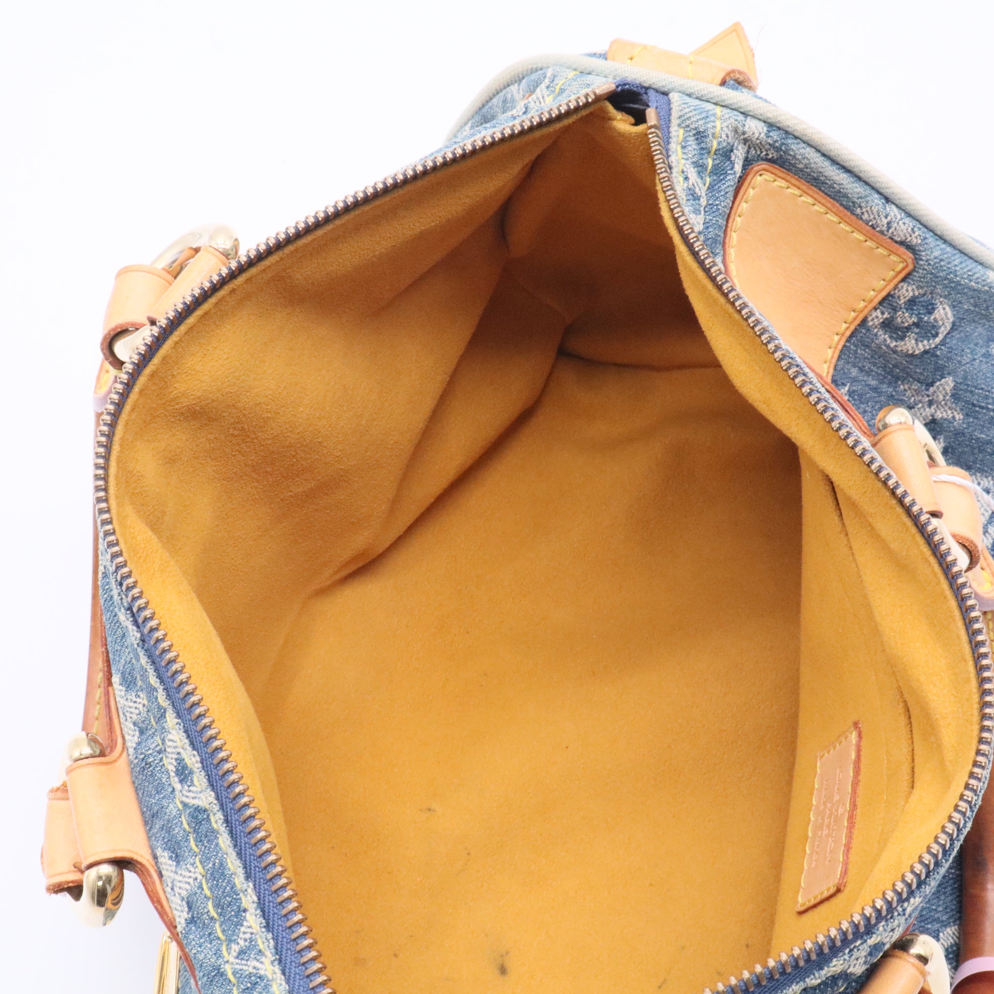 Louis Vuitton Blue Monogram Denim Neo Speedy Handbag twins