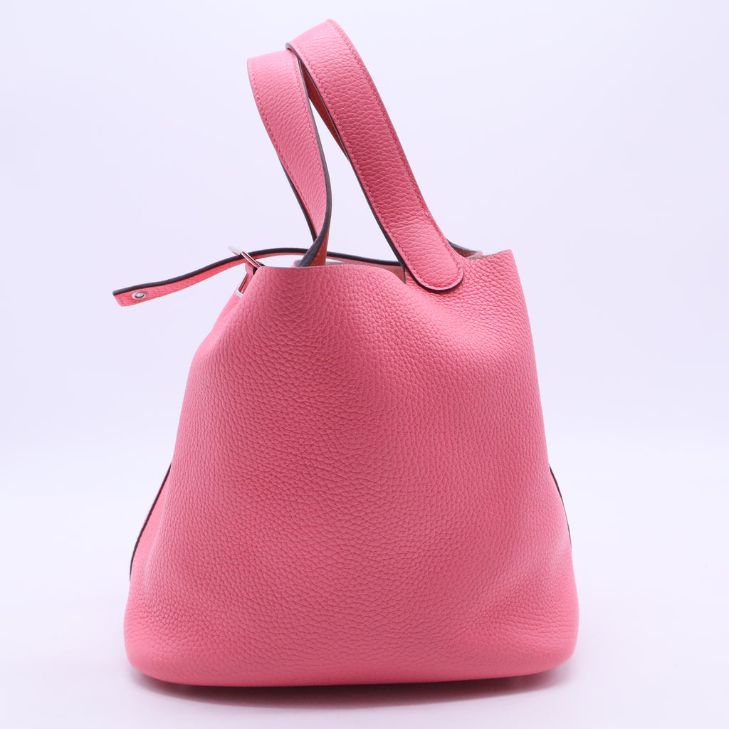 Taurillon Clemence Picotin Lock 18 PM Bubblegum Pink B20242