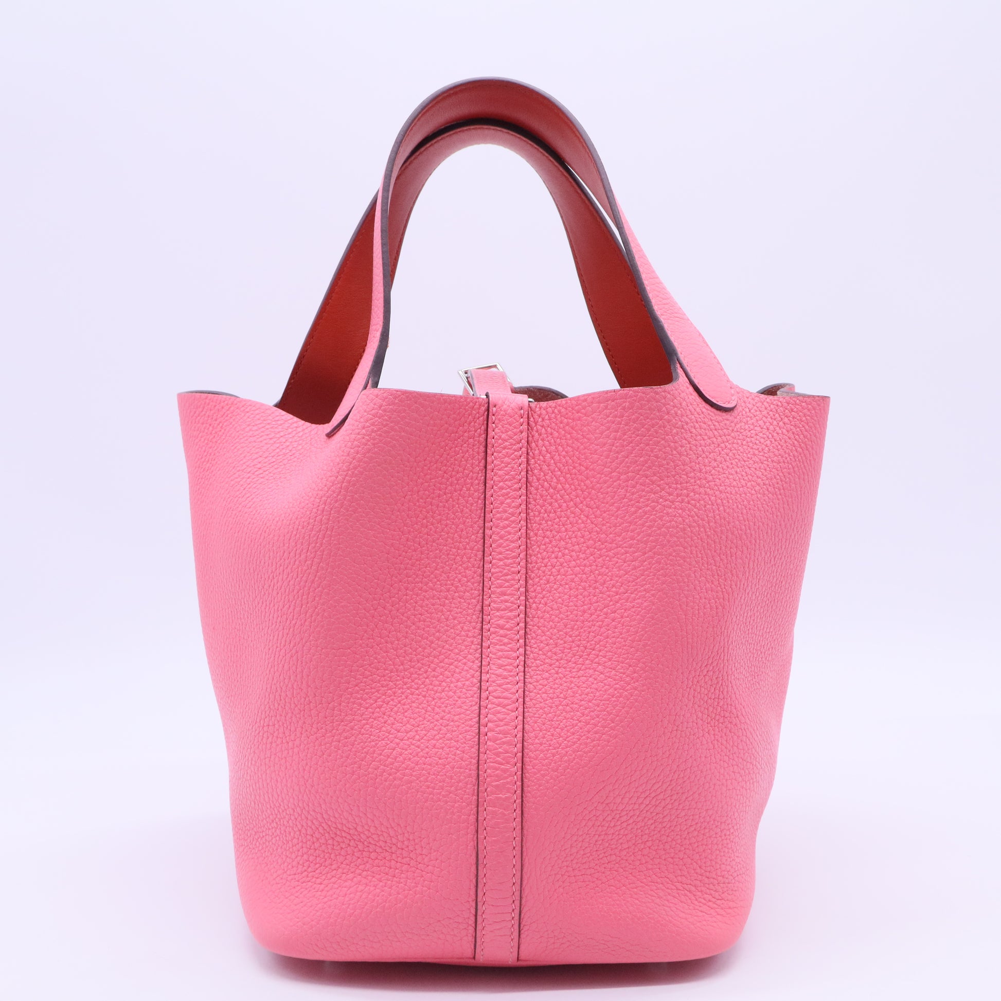 Taurillon Clemence Picotin Lock 18 PM Bubblegum Pink B20242