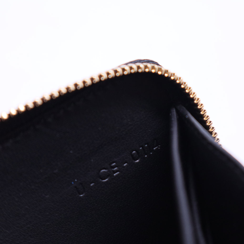Round Zipper Long Wallet Yellow Black Bicolor Wallet Leather W20385