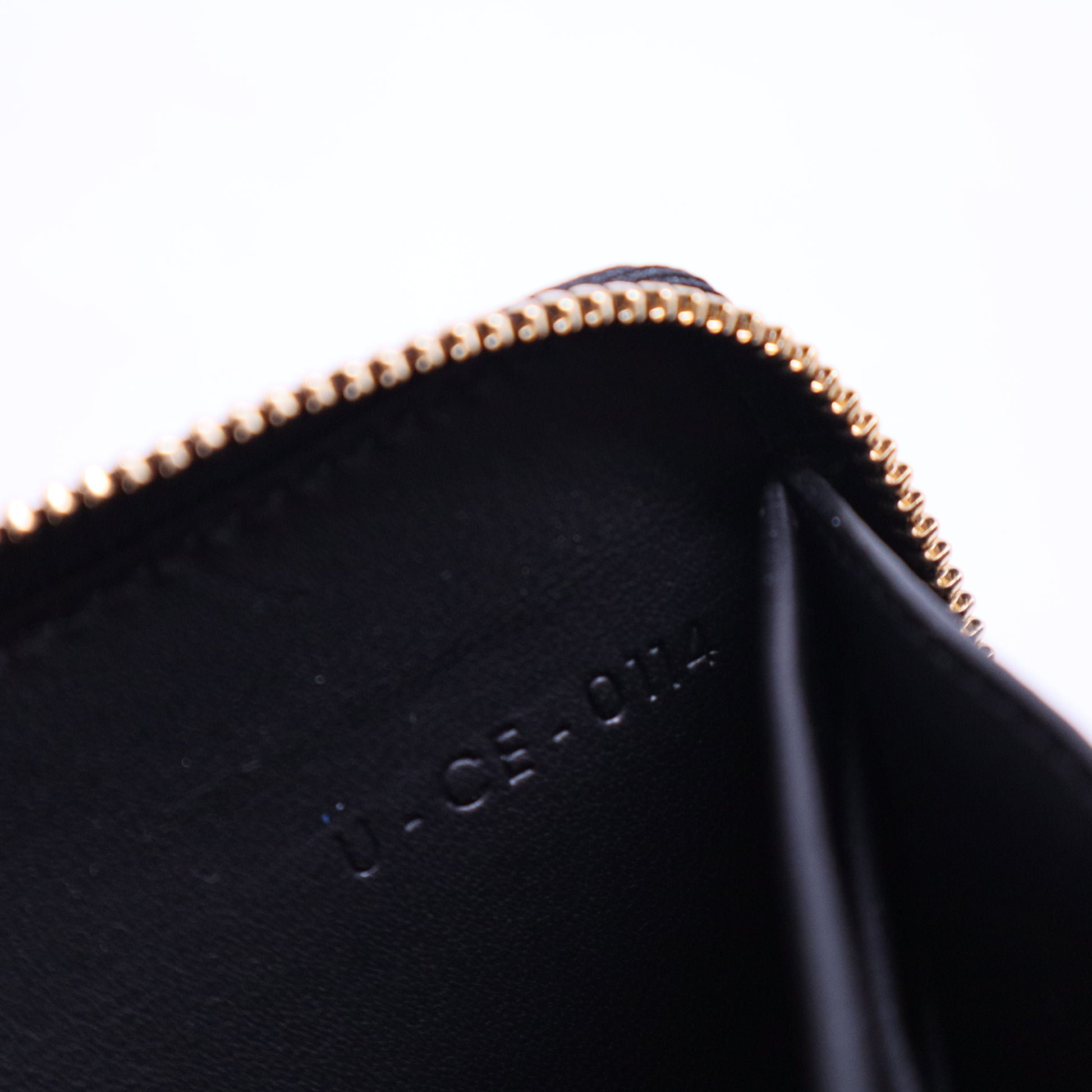 Round Zipper Long Wallet Yellow Black Bicolor Wallet Leather W20385