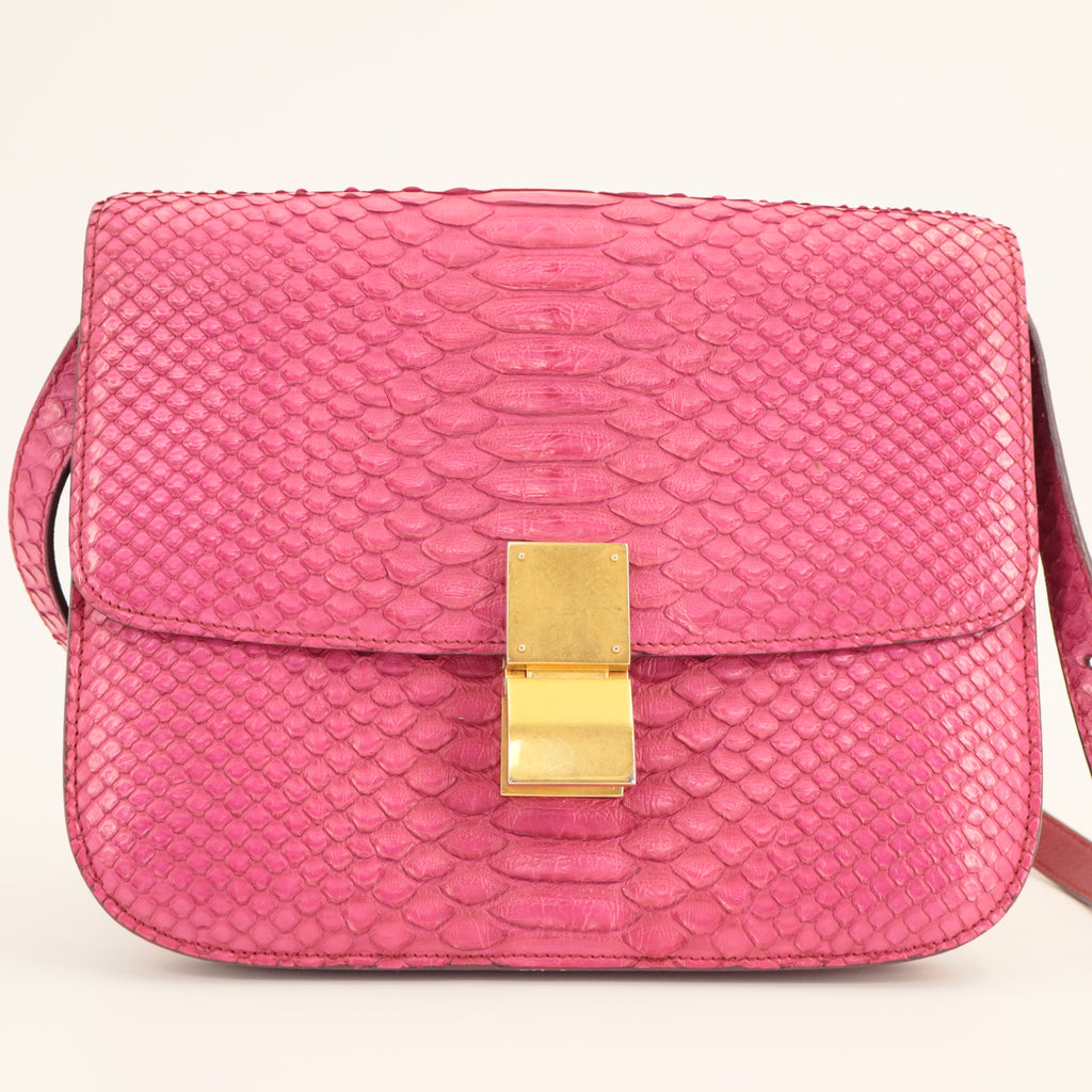 Celine Medium Python Classic Bag twins