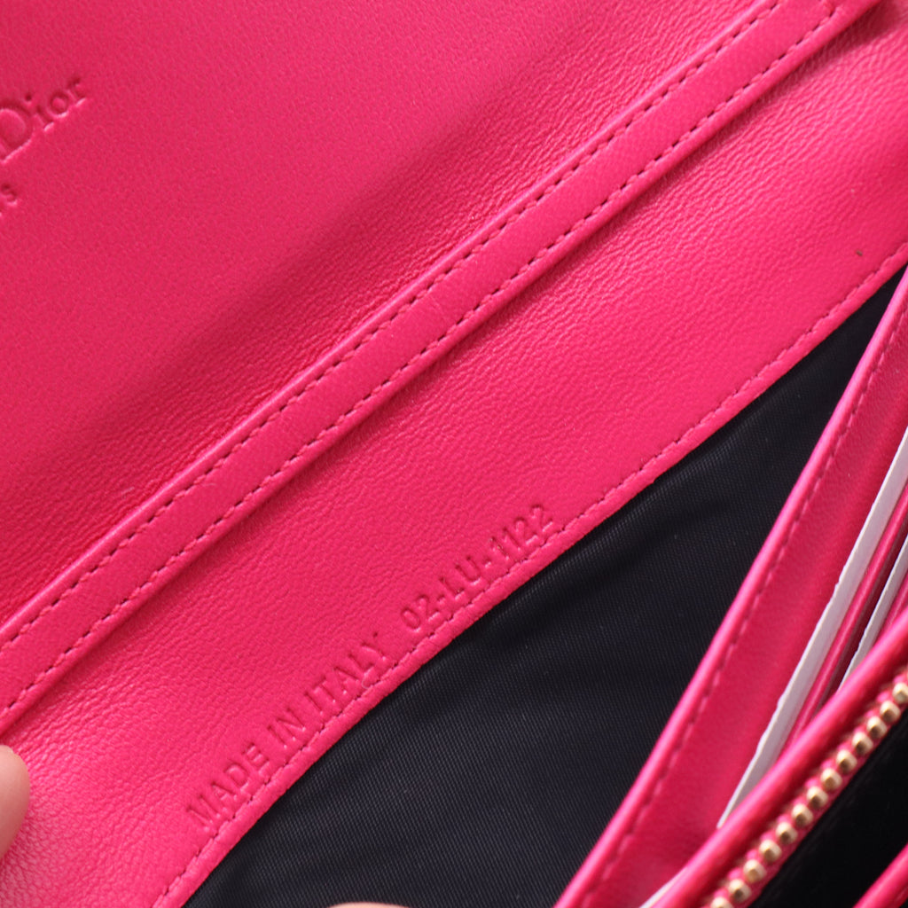 Cannage Lady Dior Continental Wallet