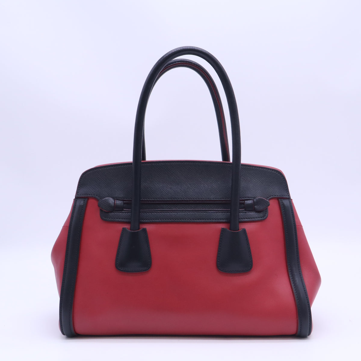 Prada Saffiano Leather Top Handle Bag Twins B23666