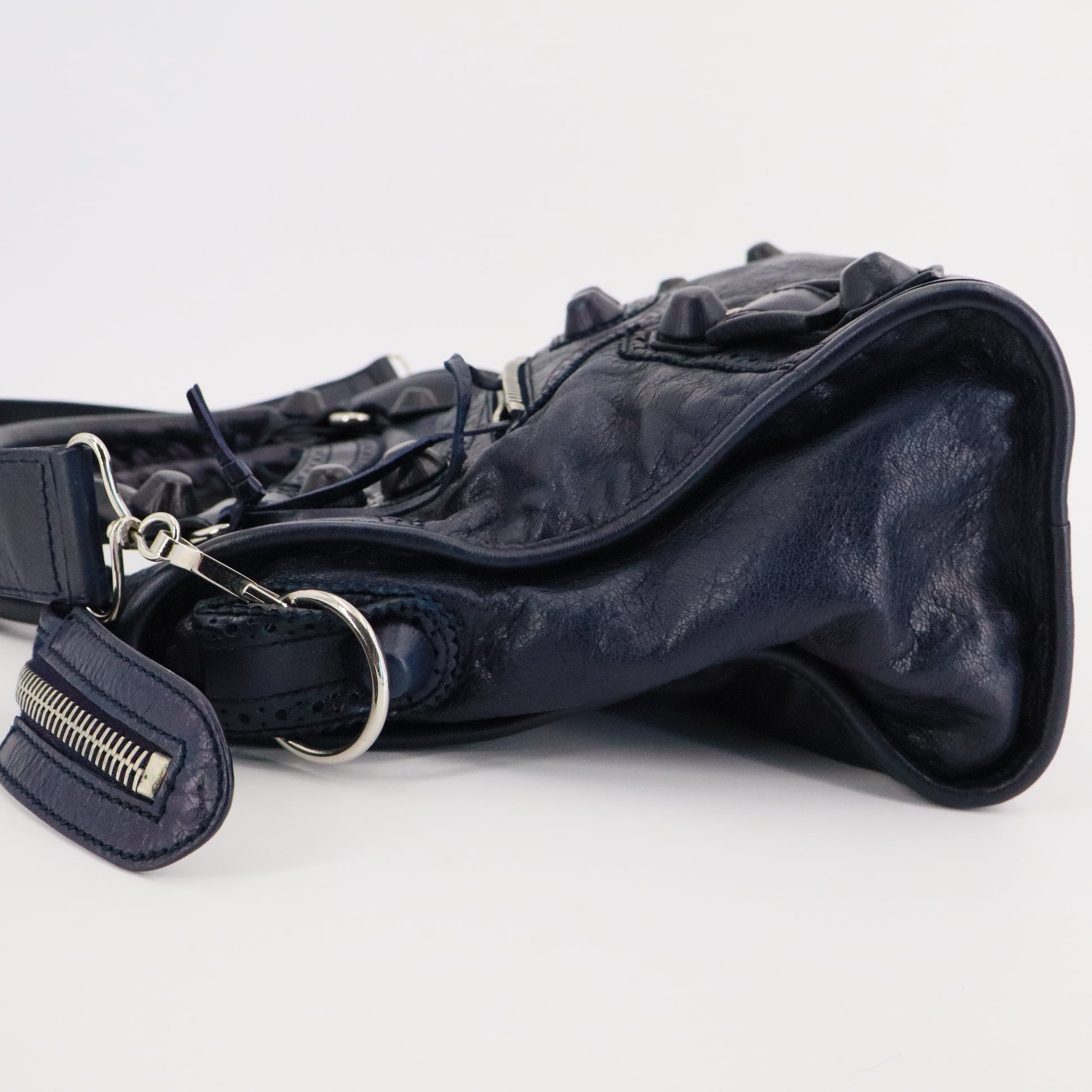 Balenciaga Agneau Giant Brogues Hardware Velo Dark Night twins